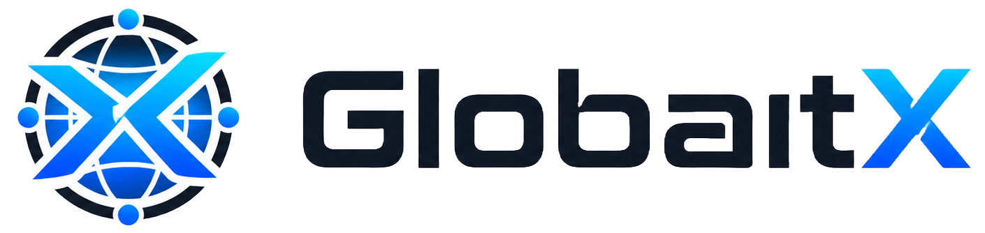 GlobaitX logo for a gaming, tech, tutorials and online community platform